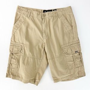 Ecko Unlimited Outdoor Hiking Khaki Cargo Hip Hop Baggy Shorts
